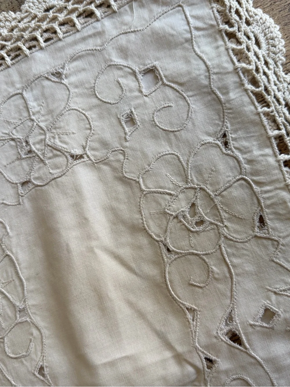 Madeira Crochet Ecru Set of 3 Dresser Scarves